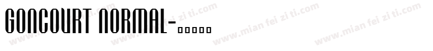 Goncourt Normal字体转换